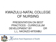 KwaZulu – Natal College of Nursing
