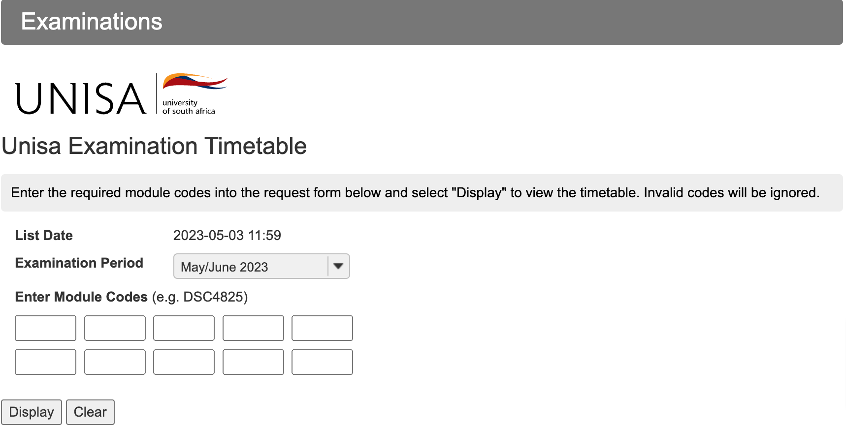 How to Check UNISA Exam Timetable for May/June